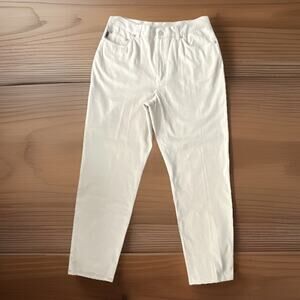 Ralph Lauren Beige Straight Leg Pants Women Stretch Preppy Old Money Classic